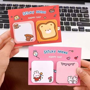 Creative Stationery Supplier's Cartoon Cute School Sticky Notes Kids-Friendly Loose Leaf <b>Paper</b> Memo <b>Pads</b> - Product Image 3
