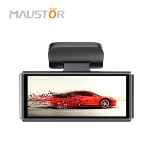 Maustor 4K HD araba kara kutusu Dash kamera araba dvr'ı ile 1080P arka kamera ve gece görüş desteği GPS çift Lens Dashcam araba kaydedici