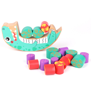 Sehlling, popular, madeira, dinossauro, ovo, equilíbrio, jogo, blocos de construção de madeira - Product Image 2