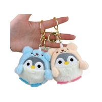 Peluche pingouin mignonne, porte-clés, petit pendentif, cadeau de mariage, vente en gros, fibres de polyester, modèle 4, Chine