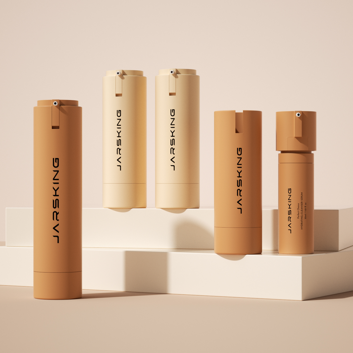 cosmetic bottles double walled 100ml plastic