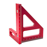 Règle de scribe de charpentier Règle de scribe de triangle à angle droit Règle en alliage d'aluminium