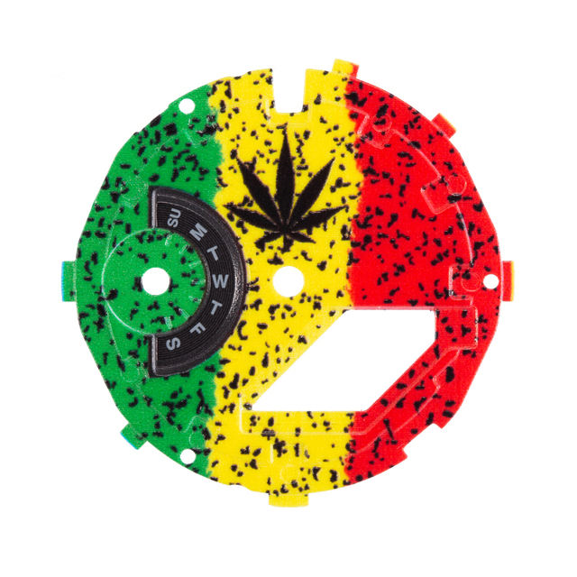 ABS noir, fleur noire