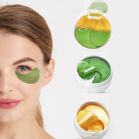 Patchs pour les yeux en feuille d'acide hyaluronique et de vitamine C vegan 24 carats avec logo personnalisé en gros pour les cernes et les soins au collagène