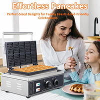 Nouvelle machine à gaufres commerciale 10 pièces en acier inoxydable, électrique, portable, légère et haute performance pour cornets de crème glacée