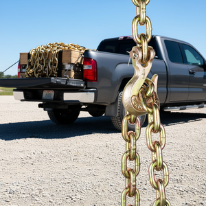 Catena di traino G80 con ganci, 3/8 pollici x 10,3 piedi, confezione da 2, capacità 7100 libbre - Product Image 2