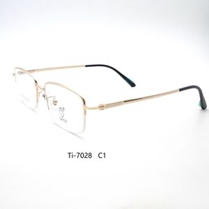กรอบแว่นตาโลหะ Ti-7028 น้ำหนักเบา ทนทาน ทันสมัย ดีไซน์ยืดหยุ่นเพื่อความสบาย - Product Image 3