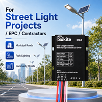 Contrôleur de charge solaire SukitE PREMIUM PWM Boost 3238 3.2V 40W20A pour éclairage public à énergie solaire avec capteur