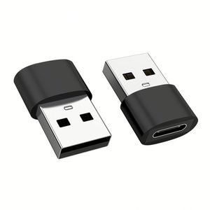 Convertidor USB 2.0 OTG de Aluminio, Conector Macho Tipo A a Hembra Tipo C, Salida CC. - Product Image 1