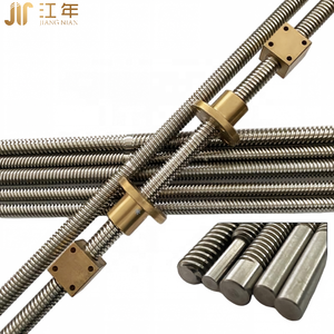 Vis à filetage <span class=keywords><strong>trapézoïdal</strong></span> en acier inoxydable en forme de T, sur mesure, non standard, haute précision, usinée CNC, pour machine CNC 3D - Product Image 2
