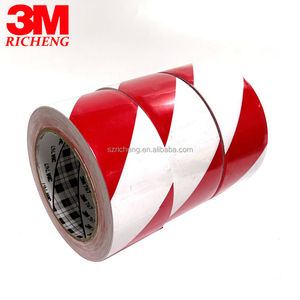 3m 767 an toàn sọc Vinyl băng nhựa nhiệt dẻo cảnh báo đường an toàn Quần Áo băng phản chiếu đánh dấu băng với màu đỏ trắng - Product Image 5