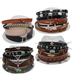 2025 LOGOTIPO PERSONALIZADO Lujo Lana Hombres Bandas Vaqueras Unisex Texas Ranger Llavero al por mayor Hebilla de cinturón al por mayor Sombreros Fedora Vaqueros - Product Image 5