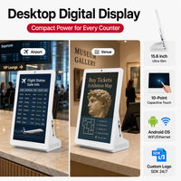 KEINONE Écran tactile numérique de bureau personnalisé de 15,6 pouces, Android 10 points tactiles pour la collecte de commentaires