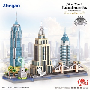 Grensoverschrijdende Hete Verkoop Bouwstenen Microdeeltje New York Londen Dubai Franse Historische Modellen Diy Speelgoed Skyline Diverse Sets - Product Image 6