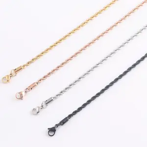Wholesale Women Stainless Steel Rope Chain