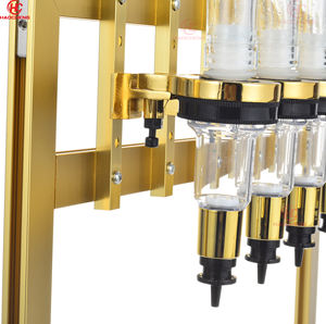 अनुकूलन योग्य सोने की नई डिज़ाइन तालिका धातु स्टैंड व्यक्तित्व मूल खुशबू बार अनुभव 6/8/12 हेड 375/500 एमएल - Product Image 5