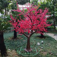 Rosa LED-Landschaft künstliche Kirschblüte Baum Licht für Park Courtyard Outdoor Weihnachten Halloween dekorative Beleuchtung