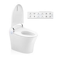Ensemble de toilettes intelligentes électriques à double chasse automatique TEJJER pour salle de bain