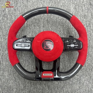 Volante de Fibra de Carbono Mejorado para Mercedes Benz Clase G W464 G63 G500 2019-2024, Piezas Personalizadas de Cuero y Gamuza para Carrocería - Product Image 4