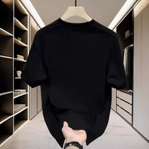 T-shirt décontracté tendance pour homme en mélange de coton à manches courtes, coupe droite, col rond, motif dessin animé, rafraîchissant, luxueux et élégant - Product Image 4