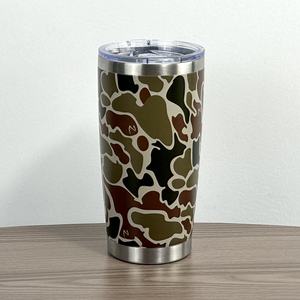 Vaso Térmico de Camuflaje de 20 oz con Impresión UV Personalizada, Camuflaje Bottomland y Camuflaje de Pato para Acampar, Viajar y Actividades al Aire Libre - Product Image 3