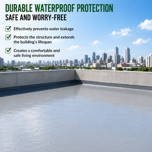Revêtement imperméable résistant aux intempéries pour murs extérieurs, toitures, béton et travaux de construction - Product Image 6