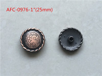 Boucles de ceinture de qualité supérieure Conchos en corde robuste en zinc avec conception de poteau fileté Taille 1 "pour accessoires de vêtements occidentaux