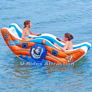 Balançoire et bateau gonflable en PVC à fermeture hermétique, <span class=keywords><strong>jeu</strong></span> <span class=keywords><strong>de</strong></span> <span class=keywords><strong>pirates</strong></span>, 2x1,2m, certifié CE, amusant pour les enfants et les adultes - Product Image 3