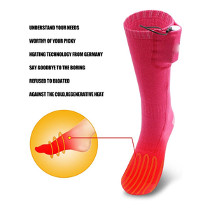 Chaussettes thermiques épaisses antidérapantes à batterie Rechargeable par usb, bas thermiques, pour la chasse et l'équitation - Product Image 1
