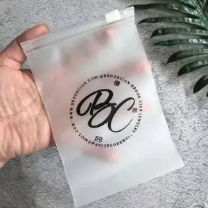 Custom Frosted PVC Zip Lock Bags Zip Lock Bags With Your Logo