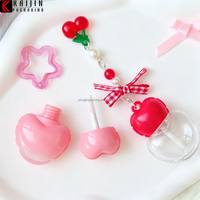 Tube de brillant à lèvres vide en plastique de 8 ml, couleur personnalisée (rose/violet), forme unique, bouchon à vis, impression de logo personnalisée sur la surface - Vente en gros
