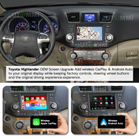 Decodificador de Interfaz Inalámbrica Apple CarPlay y Android Auto para Toyota Highlander, Crown, Kluger 2005-2012 E8007 E8016 E8029 Pantalla OEM