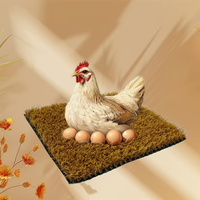 Nid de poulet en herbe artificielle lavable-Tapis durable et hygiénique pour poules pondeuses, poules couveuses et poulaillers