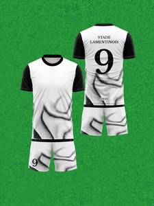 American round neck <b>T</b>-<b>shirt</b> soccer jersey set, football uniform factory can customize.F10 - Product Image 4