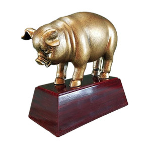 Shunxu Résine <span class=keywords><strong>Cochon</strong></span> Trophée Sculpture Prix Statue Fabricant pour l'Agriculture Concours Cérémonie - Product Image 1