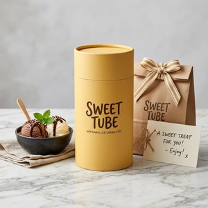Premium Hot Stamped Cylindrical Dessert Canister for Macaron Cupcake <b>Cake</b> Sweet Confectionery Bakery <b>Gifting</b> & Party Favor - Product Image 1