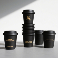 Gobelets à café en papier kraft à double paroi personnalisés de 12 oz, fabriqués en Chine, avec des matériaux recyclés, compostables, impression de logo