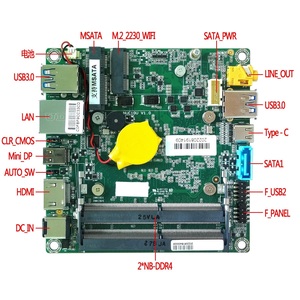 NUC8 NUC10 Intel 8th Whiskey <span class=keywords><strong>Lake</strong></span> 8th <span class=keywords><strong>Comet</strong></span> <span class=keywords><strong>Lake</strong></span> génération i3-8145U i5-8265U i7-8565U facteur NUC carte mère avec 12VDC DDR4 - Product Image 1