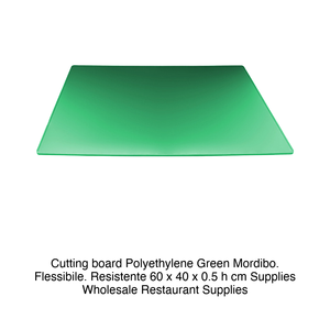 Planche à découper en polyéthylène vert 60 × 40 × 0,5 h cm, souple, flexible, durable - Product Image 2