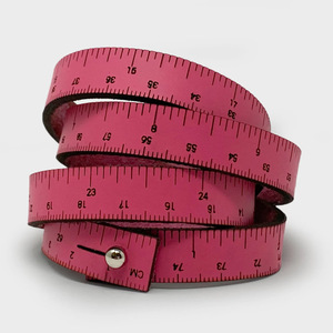 Nouveau bracelet règle en cuir PU transfrontalier, bijou de poignet polyvalent et original, bracelet règle simple et rétro pour étudiant - Product Image 3