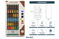 Distributeur automatique de boissons froides, 36 sélections, distributeur automatique de café et de collations réfrigérés avec paiement par carte de crédit, OEM