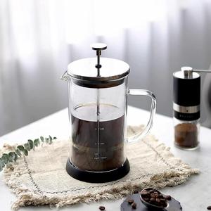 Cafetière à piston en verre borosilicate écologique 350ml-1000ml, résistante à la chaleur, sans BPA, design personnalisable - Product Image 6