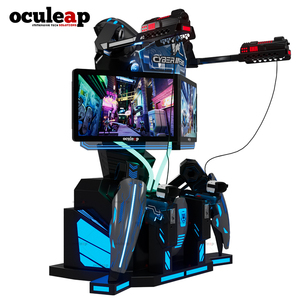 เครื่องเล่นเกมอาร์เคด Oculeap <span class=keywords><strong>VR</strong></span> 5D ปี 2027 เครื่องจำลองการยิงปืนเสมือนจริงกลางแจ้ง สำหรับสองคน 12D ปืนยิงในร่ม สนามเด็กเล่นในร่ม - Product Image 6