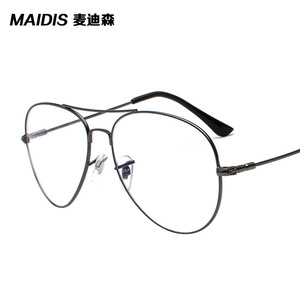 Maidis Pilot Eyeglasses Frame Gold Metal Full Frame Anti Blue Light Lens Men's Glasses - Product Image 3
