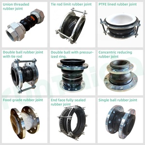 Compensador de fuelle flexible de acero inoxidable ANSI DN100 con brida, junta de expansión de goma - Product Image 3