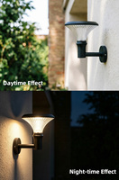 Lampe murale solaire LED IP65 étanche pour extérieur, jardin, patio, cour, garage, clôture, terrasse, allée, véranda, sécurité