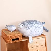EPT vente en gros 30CM 40CM 60CM coton doux Animal jouet en peluche mignon phoque oreiller coussin joint en peluche