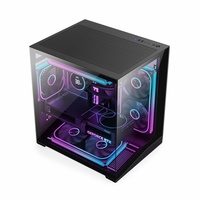 Nueva Caja de Ordenador para Juegos PC MATX, Caja de PC para Juegos de Torre Media, Gabinete con Cristal Templado, Cajas y Torres para Ordenador para Componentes de PC