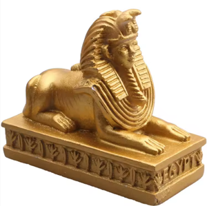 Estatua de Esfinge del Antiguo <span class=keywords><strong>Egipto</strong></span>, Escultura Realista Pintada a Mano en Resina para Halloween, Adornos, Recuerdos, Decoración del Hogar, Colección ESB23 - Product Image 1