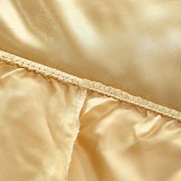 Draps et taies d'oreiller en Satin de soie pour hôtel de luxe 1800 avec ensembles de draps de lit brillants et rafraîchissants
